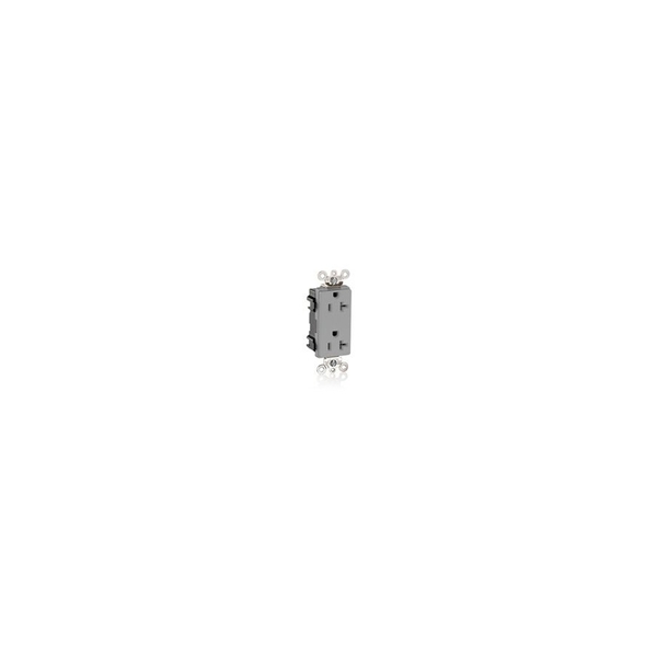 Leviton 20 Amp, 125 Volt, Nema 5-20R, Duplex Receptacle Gray M1636-GY